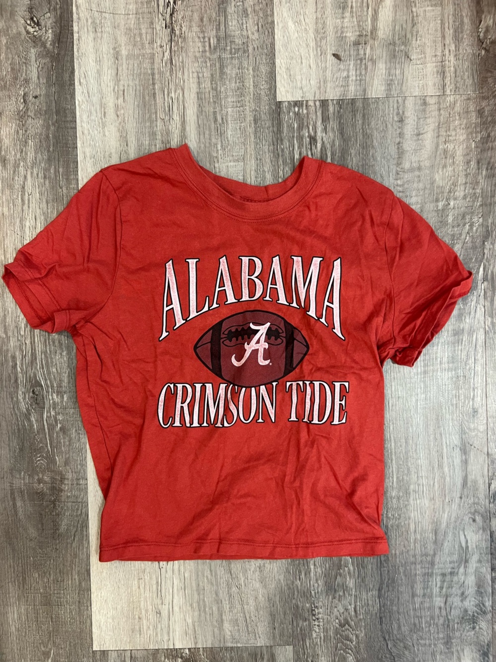 Hollister Red Alabama Crimson Tide Crop Tee